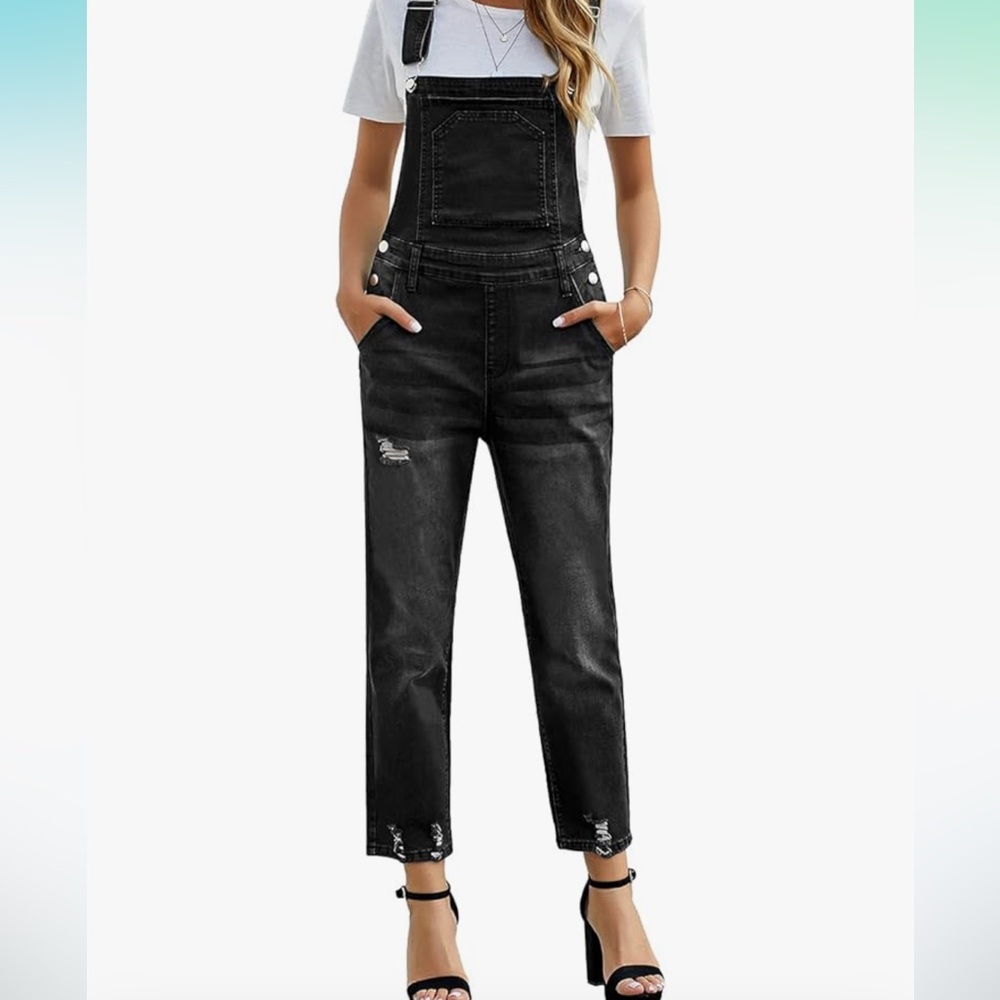 Distressed Overalls - Picture 2 of 11